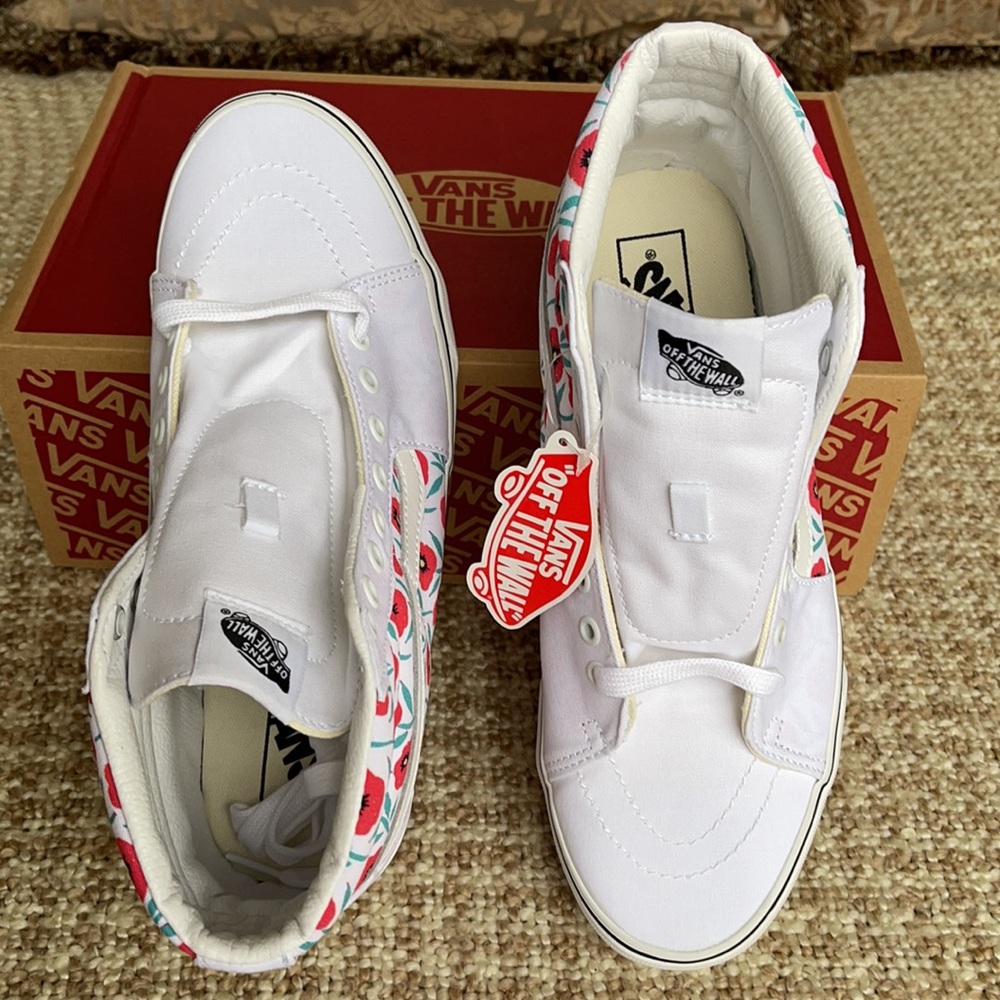 Vans Sk8-Hi Flowers True White Men’s - Picture 13 of 16